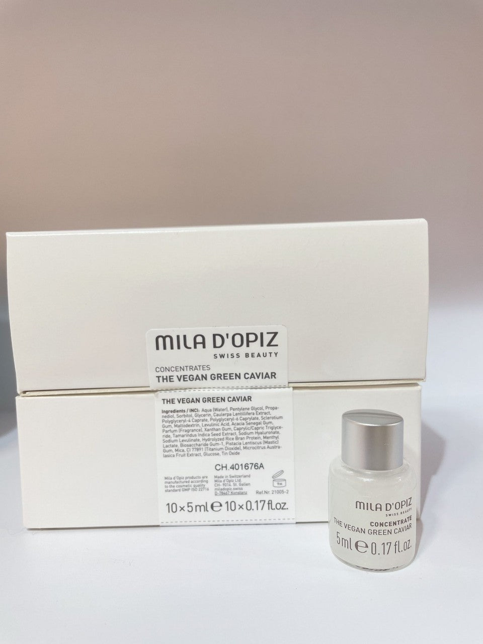 Mila D'opiz Vegan Green Caviar Concentrate 10x5ml face serum #size_10x5ml