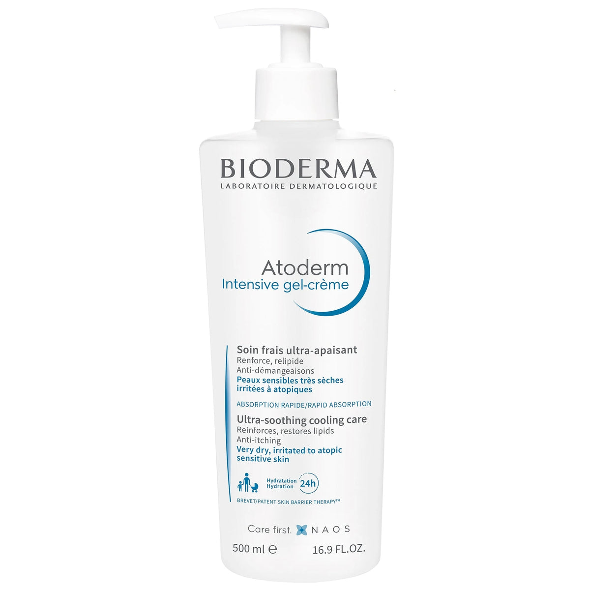 Bioderma Atoderm Intensive Gel-Crème Ultra-Soothing Fresh Gel-Cream 500ml lotions & moisturizers #Size_500ml