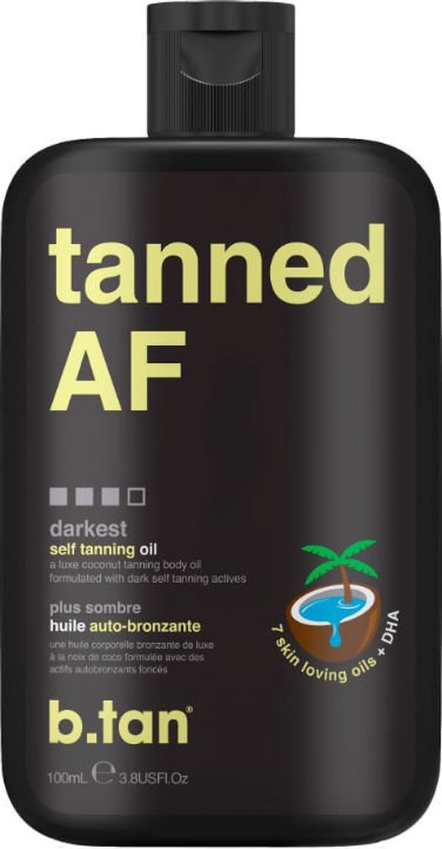 b.tan Tanned AF Tanning Oil 100ml self tanner #size_100ml