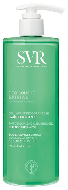 SVR Spirial 24h Deodorizing Cleansing Gel 400ml body wash #Size_400ml